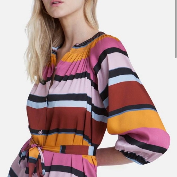 NWT Tucker NYC Classic Knee Length Dress in 
Mesa Stripe - Picture 2 of 5